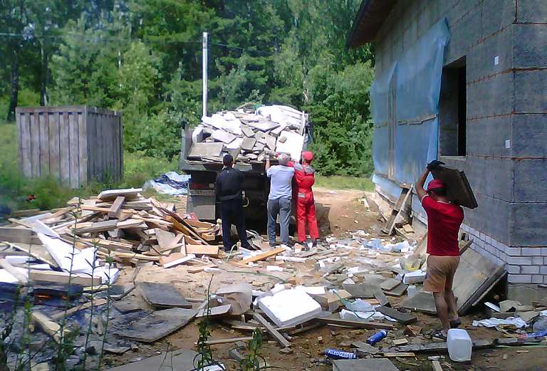 Вывезти строительный мусор с дачи из Бородулино в Арамиль